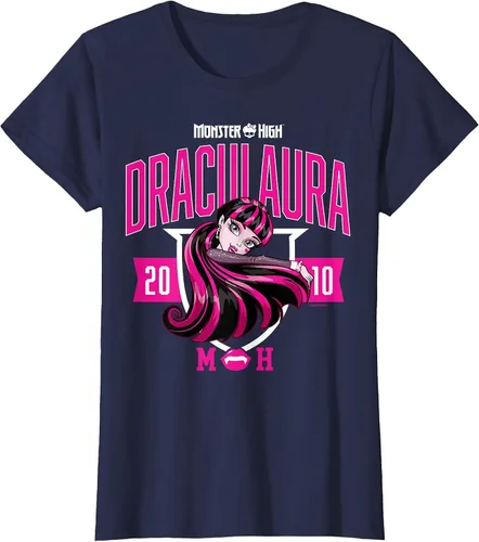 Vista 35 de Monster High -Camiseta Colegiada Draculaura Gris asfalto