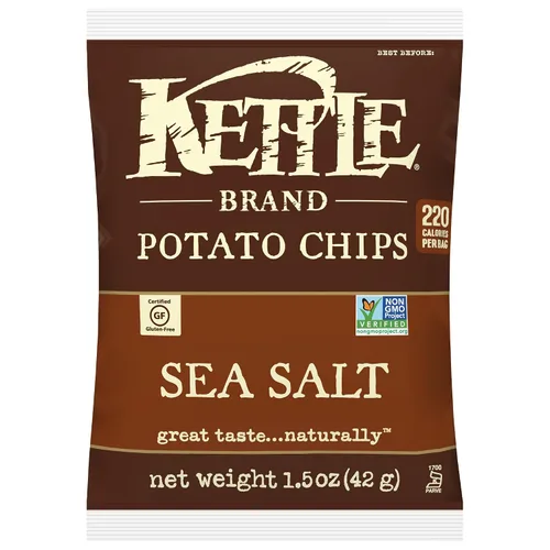 Vista 68 de Kettle Brand Papas Fritas, Backyard Barbeque Kettle Chips, Bolsa de Aperitivos, 1.5 Oz