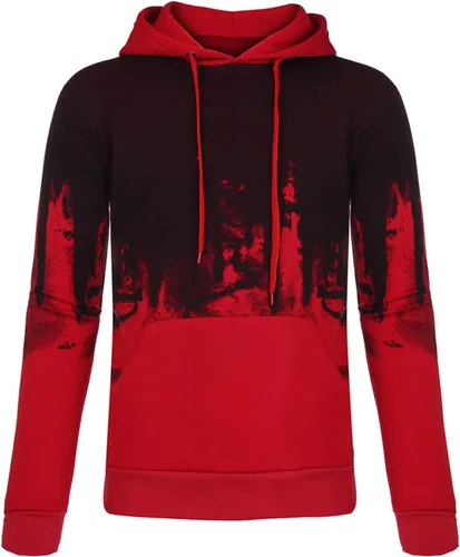 Vista 3 de Ymosrh Sudaderas con capucha para hombre, sudaderas con capucha con gráficos, sudaderas casuales con cordón y bolsillos, sudaderas con capucha