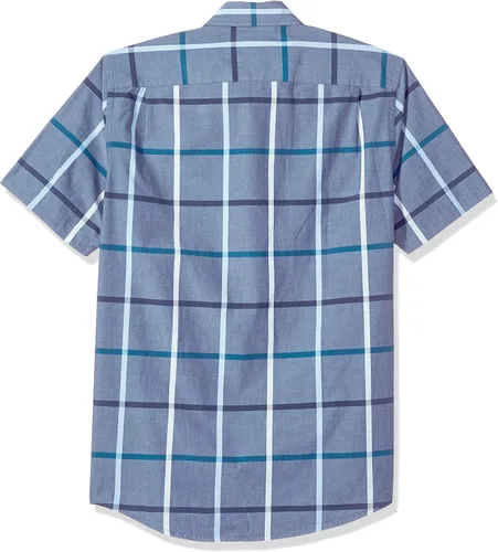 Vista 2 de Tienda Essentials Men's Slim-Fit Short-Sleeve Poplin Shirt