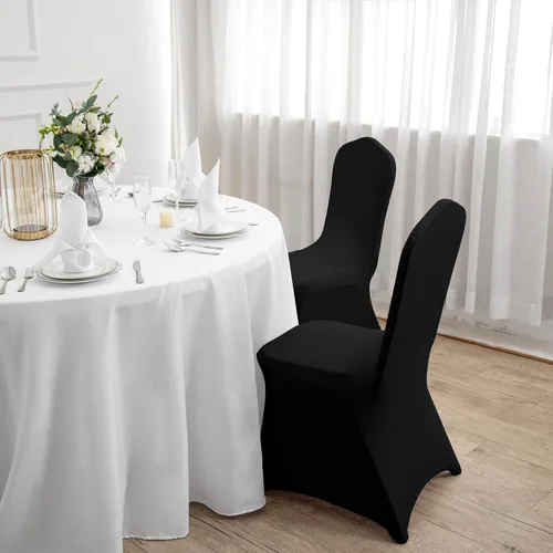 Vista 7 de Funda de elastano para silla, 12 unidades, fundas para silla, fundas para sillas de sala de estar, funda extraíble lavable y elástica para silla