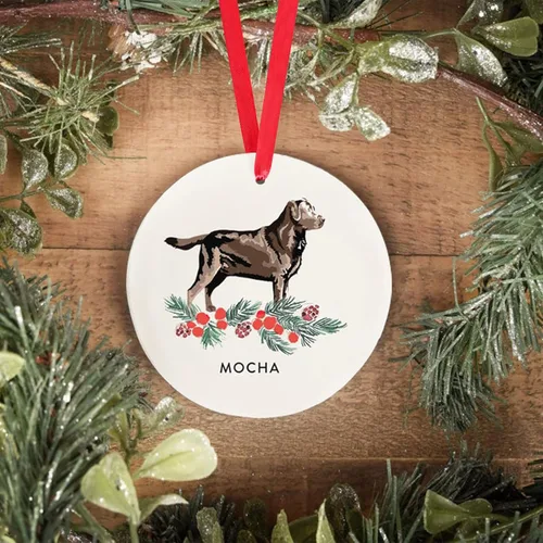 Vista 23 de Adorno personalizado para perro, adorno de Navidad personalizado Golden Retriever, regalos personalizados para amantes de las mascotas, regalos