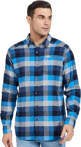 Vista 71 de Columbia Men's Cornell Woods Flannel Long Sleeve Shirt Negro