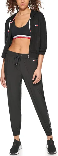Vista 2 de Tommy Hilfiger Camiseta corta de manga larga con capucha para mujer