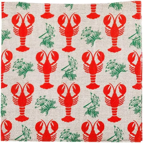 Vista 10 de Servilletas de papel de 13 pulgadas, 20 servilletas impresas con diseño de playa, 3 capas, bordes texturizados, servilletas decoradas de papel