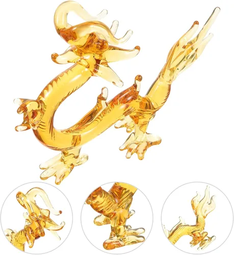 Vista 6 de Decoración para el hogar Estatuilla de dragón de escritorio Decoración Animal Decorativo Dragón Figura China Dragón Chino Decoración Decoración