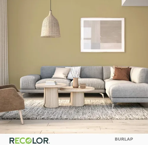 Vista 2 de RECOLOR Pintura de Látex Ecológica Premium para Interiores para Paredes, Muebles y Habitaciones con Acabado Cáscara de Huevo, 1 Cuarto de Galón