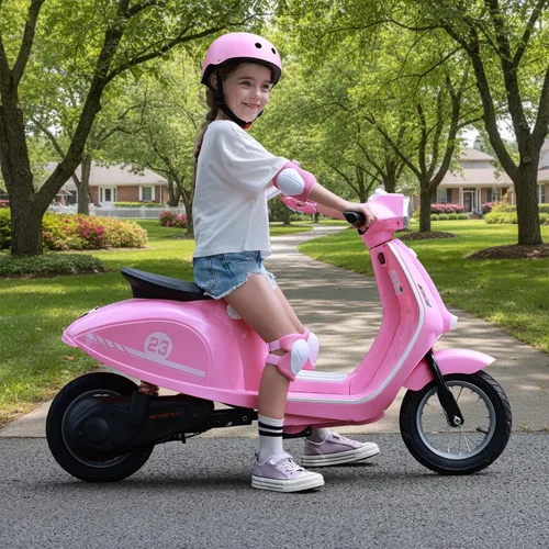 Vista 2 de Motocicleta eléctrica de 24 V para niños grandes, 350 W