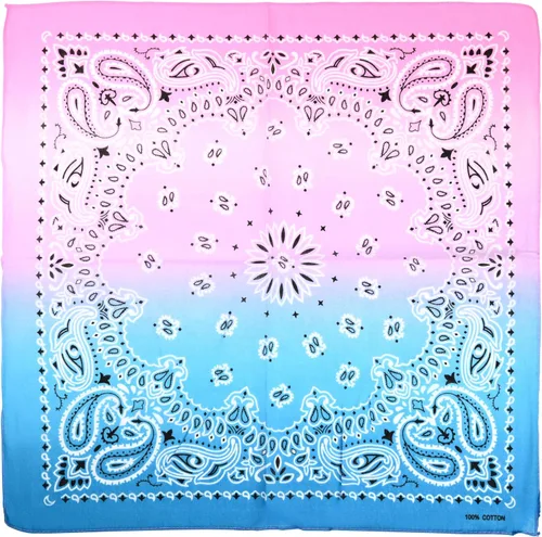 Vista 38 de Motique Accessories Bandana de algodón de 22 pulgadas con estampado cachemira