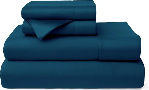 Vista 11 de Cosy House Collection Juego de sábanas de 3 piezas de 100% rayón derivado de bambú, fresco, transpirable, sedoso y suave con bolsillo profundo Crema