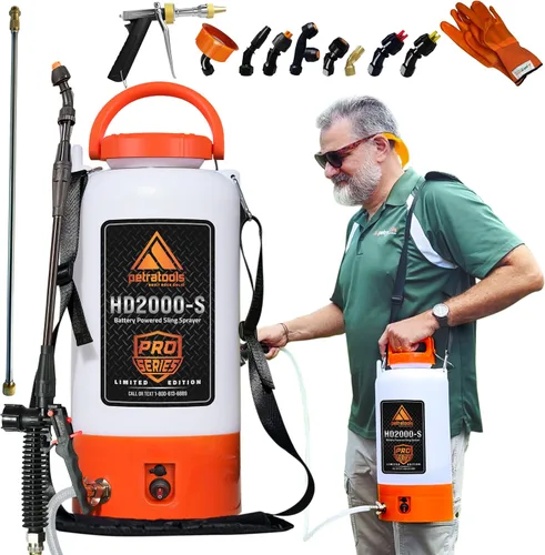 Vista 11 de Pulverizador alimentado por batería PetraTools de 1 galón - HD1000-S - Pulverizadores eléctricos de servicio pesado en césped y jardín para control