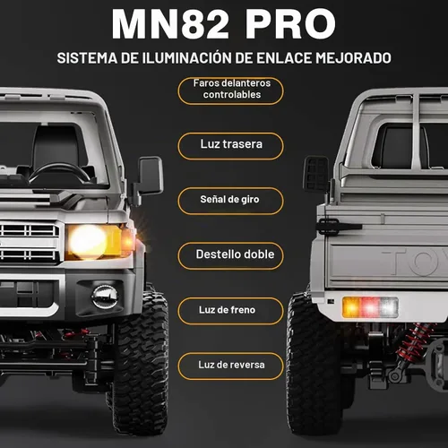 Vista 3 de ARRIS MN82 PRO 1/12 Toyota LC79 RC Rock Crawler 4WD RTR Truck Mn82pro-plata