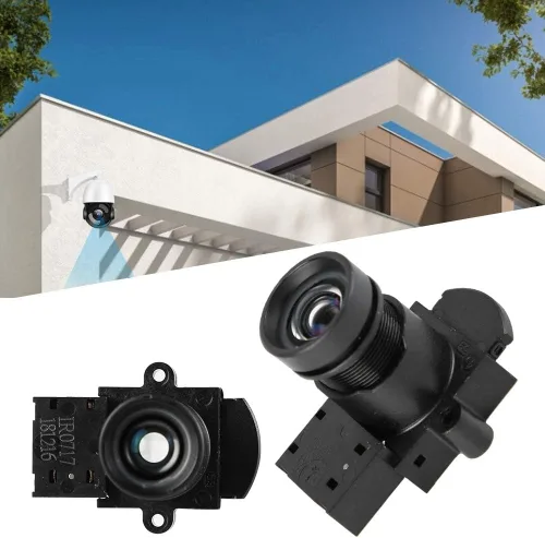 Vista 3 de Sonew Lente de cámara 1080P 0.236 in F1.5 Lente de enfoque fijo focal fija de plástico negro con filtro de corte IR para cámara de seguridad CCTV