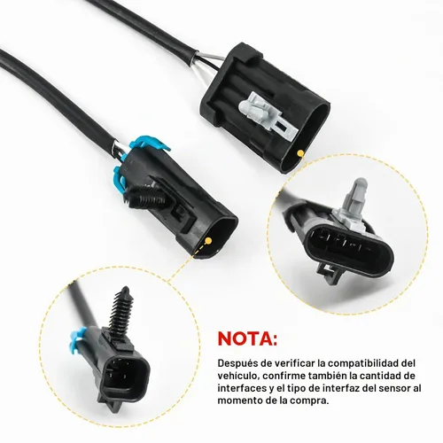 Vista 5 de Sensor de oxígeno con enchufe para Chevy Silverado Express Cheyenne WT C1500 K1500 GMC C1500 K1500 K1500 Sierra O2 Sensor de repuesto aguas arriba