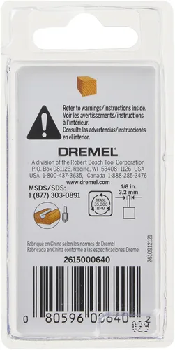 Vista 3 de Dremel Broca para enrutador con ranura en V de 640 14 pulgadas