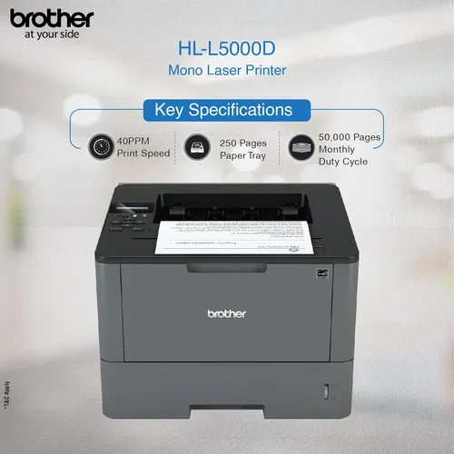 Vista 2 de Brother Hl-L5000D Impresora Láser de Negocios Dúplex