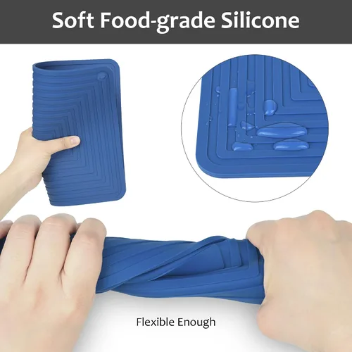 Vista 5 de Salvamanteles de silicona para platos calientes, ollas y sartenes, almohadillas calientes para cocina, soportes redondos de silicona para ollas