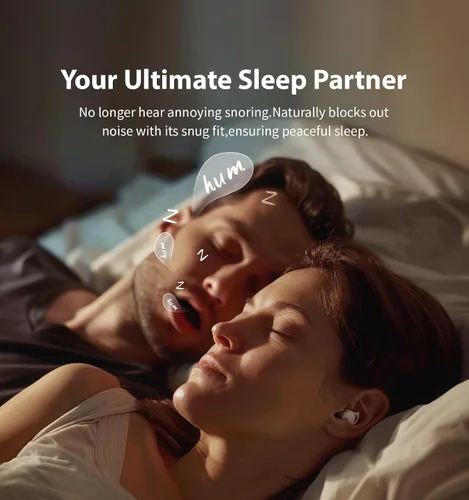 Vista 8 de Auriculares invisibles para dormir, audífonos para dormir de lado Blanco