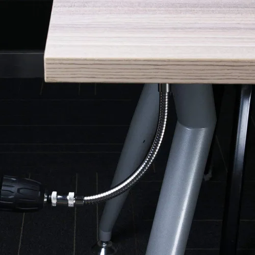 Vista 3 de Extensión de broca flexible con adaptador de taladro en ángulo recto, eje flexible para destornillador eléctrico, taladro de impacto de potencia