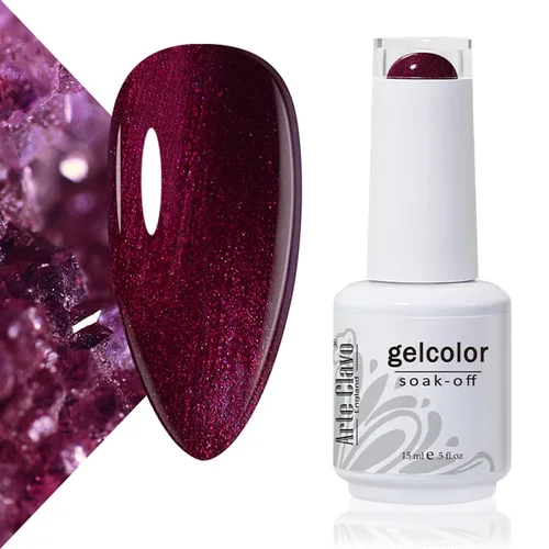 Vista 41 de Arte Clavo Pearlescent Nude Gel Nail Polish 15ml - HEMA Free Soak off UV LED Nail Gel for Manicure, DIY Nail Art, Home Salon Use 11029