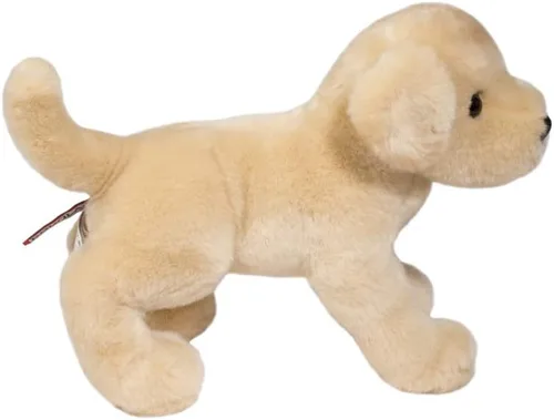 Vista 4 de Douglas Spankie - Animal de peluche de laboratorio amarillo, 12 pulgadas, suave y realista