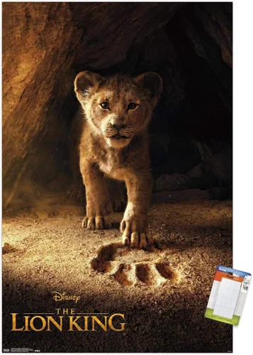 Vista 20 de Trends International Disney The Lion King - Póster de pared de Simba de una hoja, 14.725 x 22.375 pulgadas, versión enmarcada de madera de granero