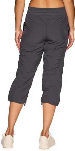 Vista 2 de RBX Active - Pantalones Capri para Mujer Joggers, Elásticos, Livianos, Pantalones Casuales para Mujer Capri con Cordón