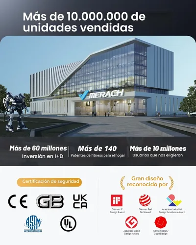 Vista 9 de MERACH Bicicleta Reclinable Estática para el Hogar con Bluetooth Inteligente y Aplicación Exclusiva para Bicicletas de Ejercicio, LCD, Manillar
