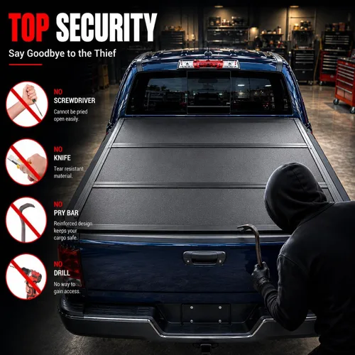 Vista 8 de Cubierta rígida de tres pliegues F150 Tonneau para Ford F-150 2015