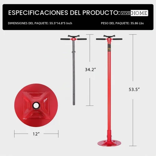 Vista 7 de SPECSTAR Soporte de soporte Underhoist 3/4 Ton Jack Stand 1650Lbs Capacidad