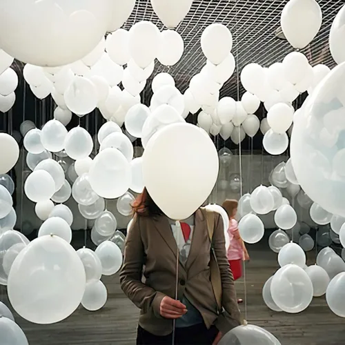 Vista 5 de 120 globos verdes de 5 pulgadas y globos blancos, 120 unidades de 5 pulgadas