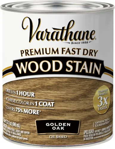Vista 21 de Varathane 262023 - Tinte de madera prémium de secado rápido, Spring Oak, media pinta
