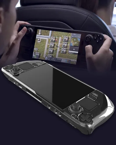 Vista 7 de ZAONOOL - Funda protectora para plataforma de vapor con protector de pantalla HD funda rígida transparente de policarbonato para consola