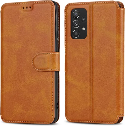 Vista 26 de QLTYPRI Funda tipo cartera para Samsung Galaxy A14 4G/5G, color negro