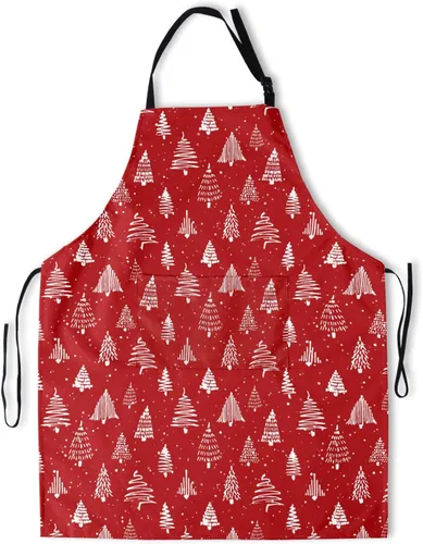 Vista 13 de Delantales para mujeres y hombres, delantal impermeable con 2 bolsillos, para peluquero, chef, cocinar, asar, accesorios de cocina, 28 x 33 pulgadas