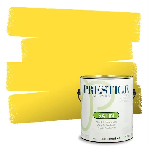 Vista 107 de PRESTIGE Pinturas de pintura exterior e imprimación en uno, 1 galón, plano, combinación comparable de Benjamin Moore* Pila de heno