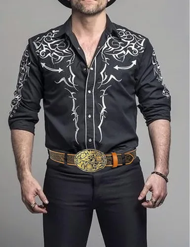 Vista 5 de TOPACC Cinturones occidentales de cuero genuino para mujer y hombre, vaquera, vaquera, campo, rodeo, hebilla, pantalones vaqueros, vestidos