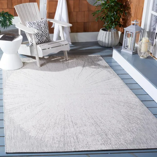 Vista 26 de Safavieh Courtyard Collection CY8893 - Alfombra decorativa para interiores y exteriores, no desprende pelusa, fácil de limpiar, 2 x 3 pies 7 beige