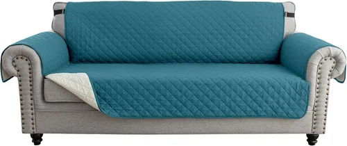 Vista 34 de MIFXIN Funda reversible para sofá, impermeable, antideslizante, lavable, con correa elástica, protector de muebles para mascotas, perros y niños