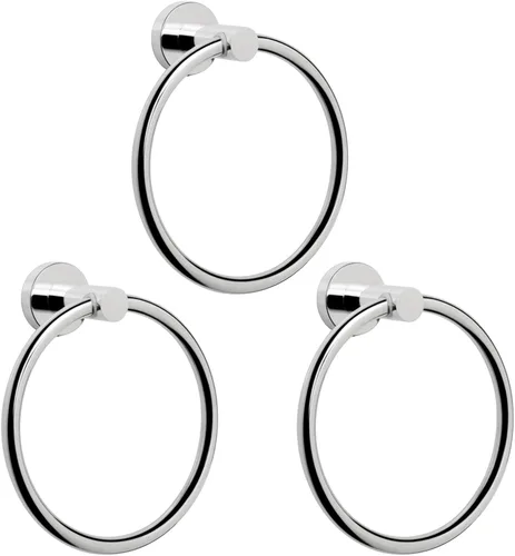 Vista 10 de NearMoon Anillo de Toalla de Baño, Accesorios de Ferretería de Baño - Soporte de Toalla de Mano de Acero Inoxidable Engrosado para Baño, Colgador