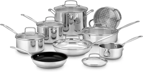 Vista 3 de Cuisinart Juego de utensilios de cocina de 14 piezas, Colección Chef's Classic de acero inoxidable, 77-14N