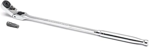 Vista 2 de GEARWRENCH - Trinquete de liberación rápida con cabeza flexible delgada de 72 dientes de 1/4 pulgada (0.6 cm), 12" - 81030