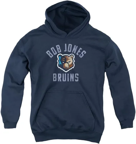 Vista 7 de LOGOVISION Sudadera con capucha oficial de Bob Jones University con logotipo de los Bruins para niños y niñas Athletic Heather