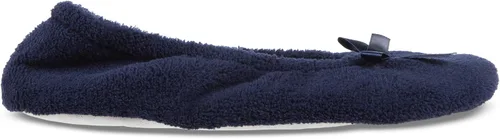 Vista 4 de ISOTONER Zapatillas de bailarina para mujer, acolchadas y estampadas sólidas, paquete de 2