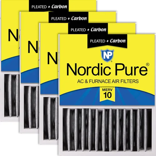 Vista 16 de Nordic Pure 16 x 20 x 5 (tamaño real: 15 7/8 x 19 5/8 x 4 3/8) Honeywell Filtros de aire de repuesto Merv 8 Plus Carbon 1 paquete