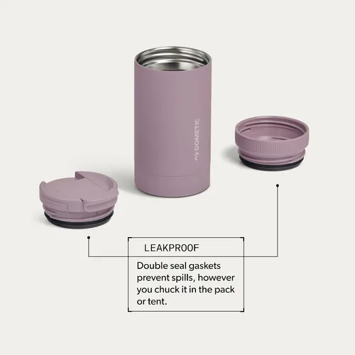 Vista 4 de Dometic Vaso de 12 onzas Vaso aislado de acero inoxidable con tapa magnética Saúco