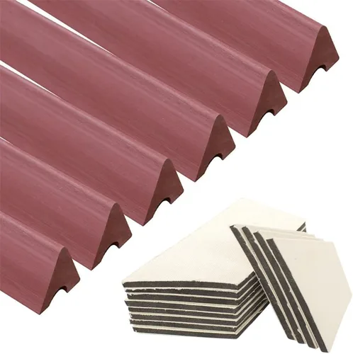 Vista 8 de Scott Edward Billiards K66 - Cojines de goma para riel de mesa de billar (juego de 6), accesorios de repuesto para parachoques, 7/8/9 pies y fundas