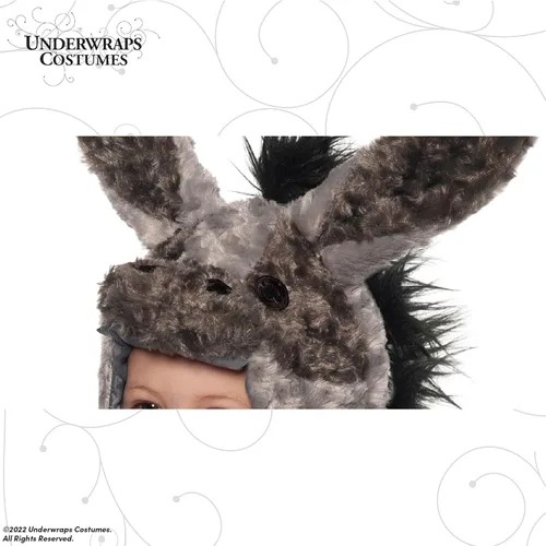 Vista 4 de UNDERWRAPS Disfraz de bebé de burro, disfraz de Halloween de bebé de burro para niños pequeños