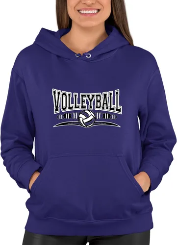 Vista 26 de Go All Out Sudadera con capucha para hombre y mujer con diseño fresco de voleibol