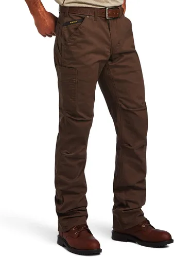 Vista 9 de ARIAT Pantalón de pierna recta Rebar M5 Durastretch de sarga lavada para hombre